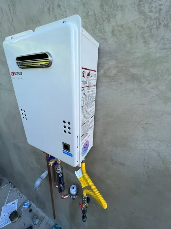 Tankless water heater installation for McSwain homes
